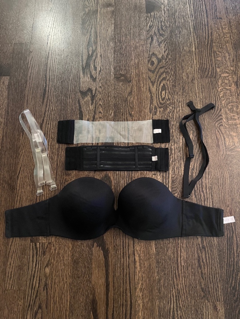 Cacique by Lane Bryant Black Strapless Multi-Way Convertible Bra 40C